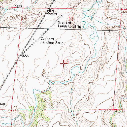 Topographic Map of Nowood River Number Three Mine, WY