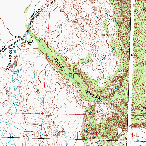Topographic Map of County Pit, WY