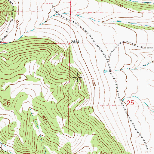 Topographic Map of Mayworth Number Six Mine, WY