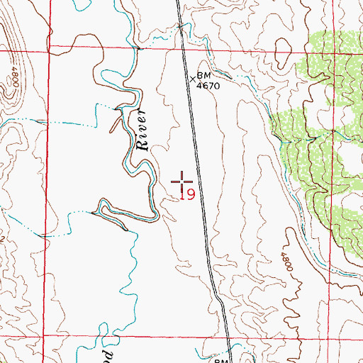 Topographic Map of Star Pit, WY