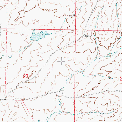 Topographic Map of Hemingway Number One Mine, WY