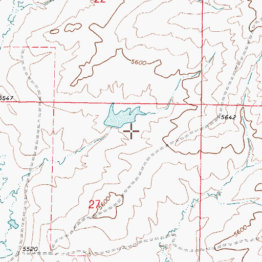 Topographic Map of Hemingway Number Three Mine, WY