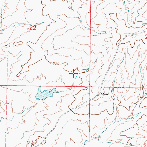Topographic Map of Hemingway Number Four Mine, WY