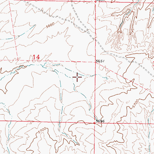 Topographic Map of Hemingway Number Eighteen Mine, WY