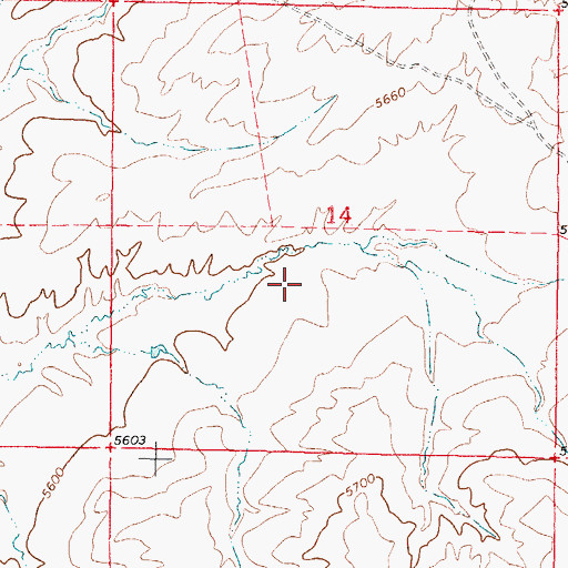 Topographic Map of Hemingway Number Nineteen Mine, WY