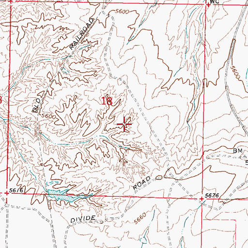 Topographic Map of Hemingway Number Twenty-two Mine, WY