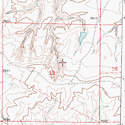 Topographic Map of Hemingway Number Twenty-four Mine, WY