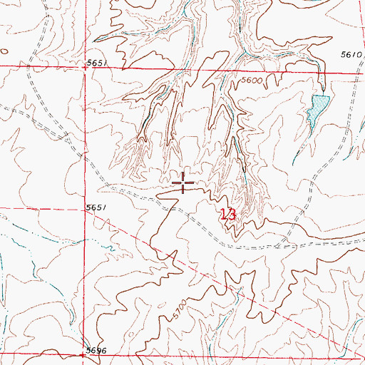 Topographic Map of Hemingway Number Twenty-six Mine, WY