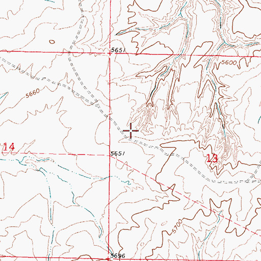 Topographic Map of Hemingway Number Twenty-seven Mine, WY