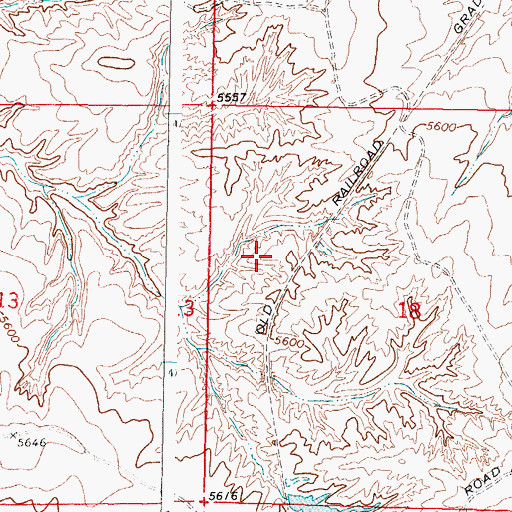 Topographic Map of Hemingway Number Thirty-two Mine, WY