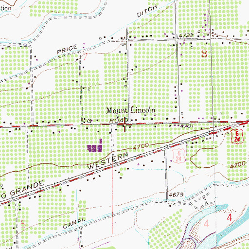 Topographic Map of Mount Lincoln, CO