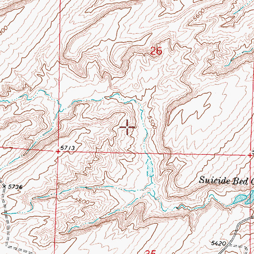 Topographic Map of Kidd Ranch Number Ten Mine, WY