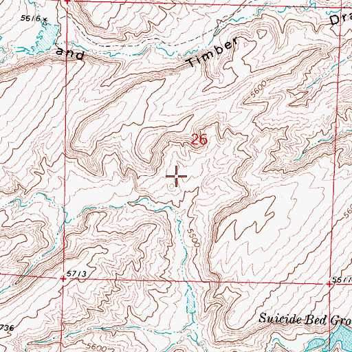 Topographic Map of Kidd Ranch Number Eleven Mine, WY