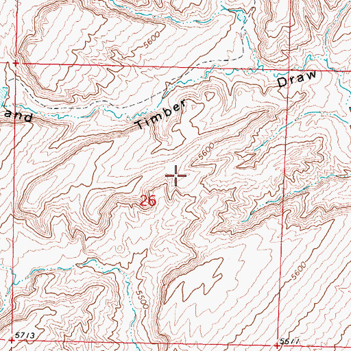 Topographic Map of Kidd Ranch Number Thirteen Mine, WY