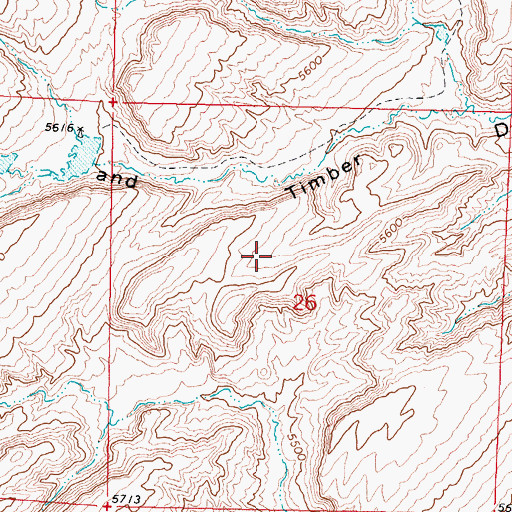 Topographic Map of Kidd Ranch Number Fourteen Mine, WY