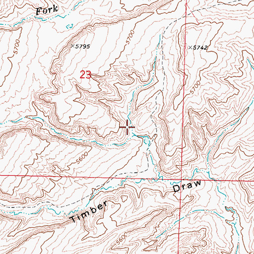 Topographic Map of Kidd Ranch Number Sixteen Mine, WY