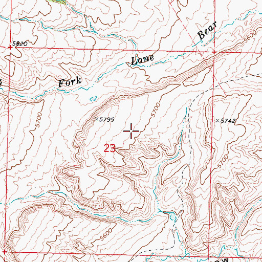 Topographic Map of Kidd Ranch Number Seventeen Mine, WY