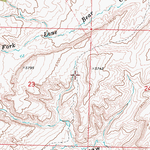 Topographic Map of Kidd Ranch Number Eighteen Mine, WY