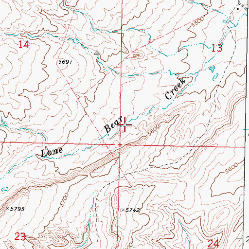 Topographic Map of Kidd Ranch Number Twenty Mine, WY