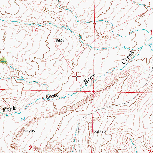 Topographic Map of Kidd Ranch Number Twenty-one Mine, WY