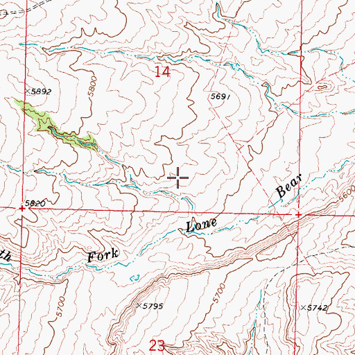 Topographic Map of Kidd Ranch Number Twenty-two Mine, WY