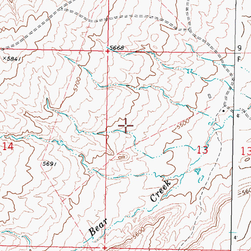 Topographic Map of Kidd Ranch Number Twenty-five Mine, WY