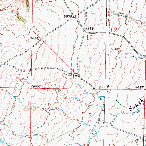 Topographic Map of Kidd Ranch Number Twenty-eight Mine, WY