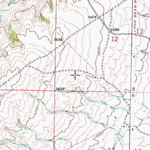 Topographic Map of Kidd Ranch Number Twenty-nine Mine, WY