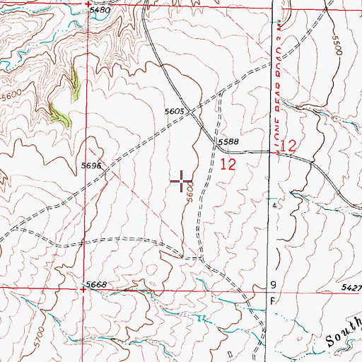 Topographic Map of Kidd Ranch Number Thirty Mine, WY
