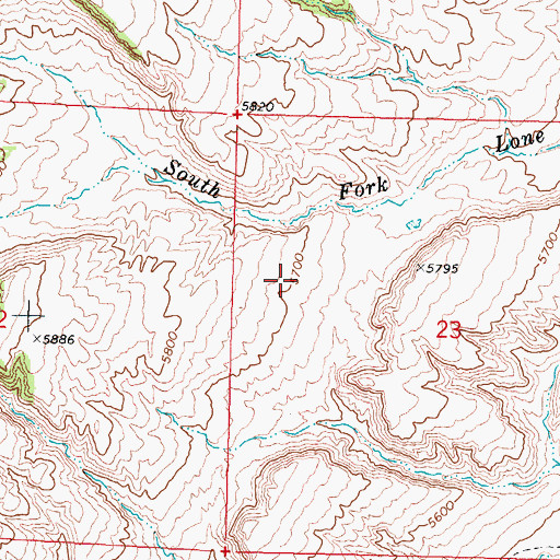 Topographic Map of Kidd Ranch Number Seven Mine, WY