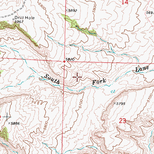 Topographic Map of Kidd Ranch Number Nine Mine, WY
