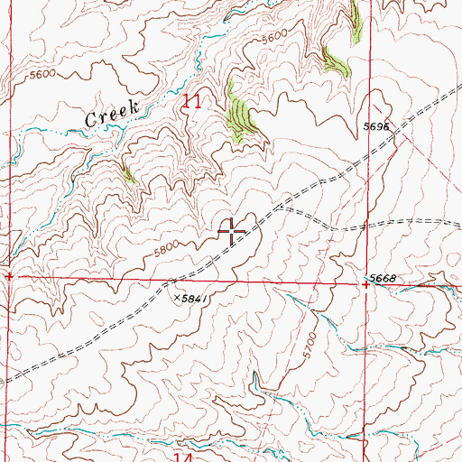 Topographic Map of Kidd Ranch Number Seventeen Mine, WY