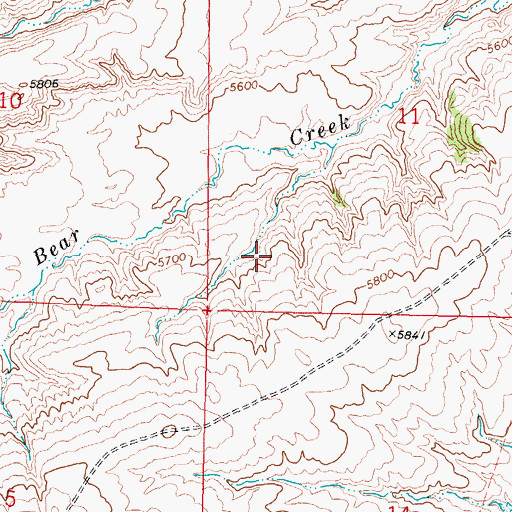 Topographic Map of Kidd Ranch Number Eighteen Mine, WY