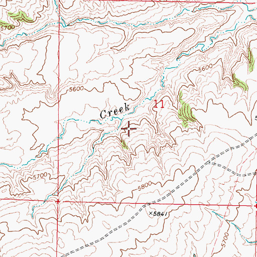 Topographic Map of Kidd Ranch Number Twenty-two Mine, WY