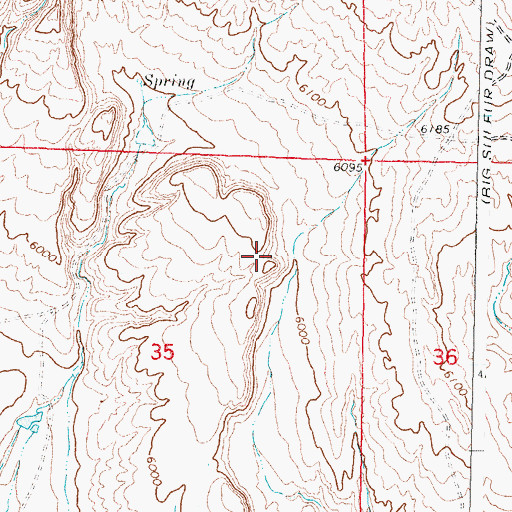 Topographic Map of Kidd Ranch Number One Mine, WY