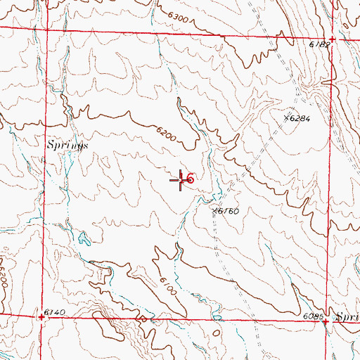 Topographic Map of Kidd Ranch Number Twelve Mine, WY
