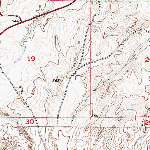 Topographic Map of Microwave Pit, WY