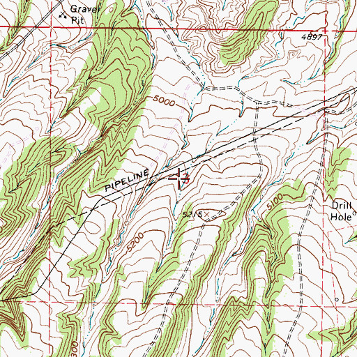 Topographic Map of Tisdale Number One Mine, WY