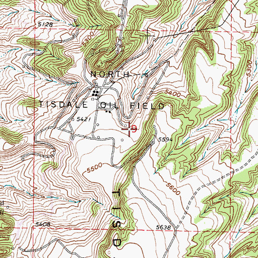 Topographic Map of Tisdale Number Three Mine, WY