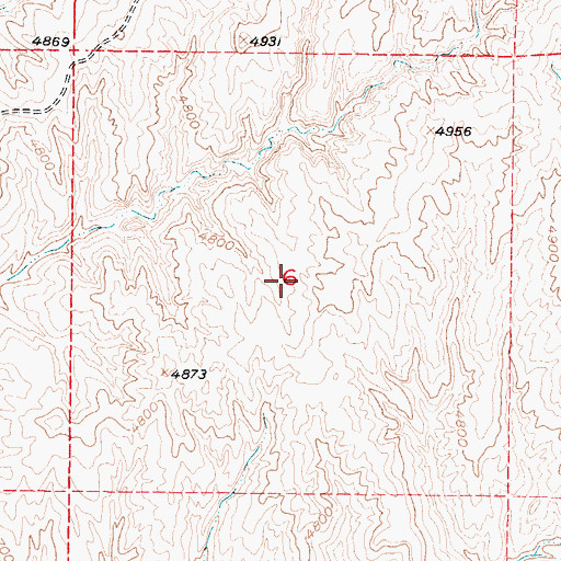 Topographic Map of Columbus Mine, WY