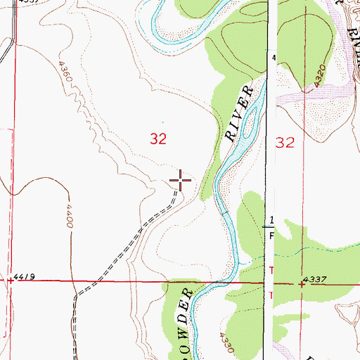 Topographic Map of Meike Pit Number Three Mine, WY