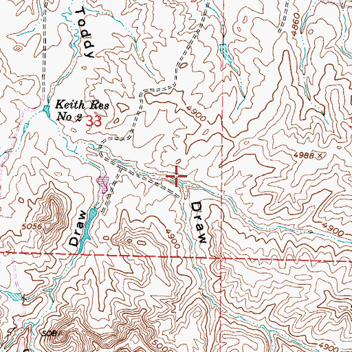 Topographic Map of Kaycee Bentonite Corporation Mine Number Fifty-six, WY