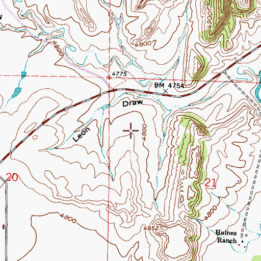 Topographic Map of Kaycee Bentonite Corporation Number Sixty-two Mine, WY