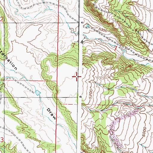Topographic Map of Kaycee Bentonite Corporation Number Seventy-six Mine, WY