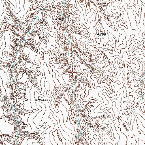 Topographic Map of Frank Claims, WY