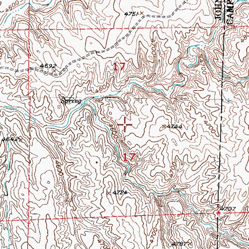 Topographic Map of Karl Three Claim, WY