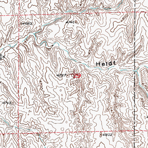 Topographic Map of Channel Deposit Mine, WY