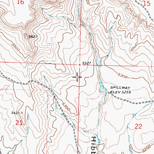 Topographic Map of Benton Clay Bentonite Mine, WY