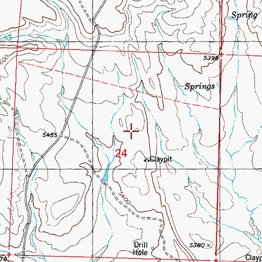 Topographic Map of Gorden Pit, WY