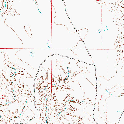 Topographic Map of Underwood Mine Number One, WY